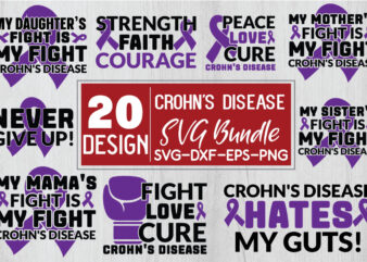Crohn’s Disease SVG Bundle