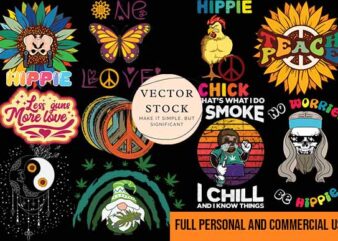 Hippie png Svg Vector 30 Design Bundle Best New