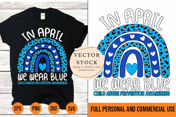 In april we wear blue cool child abuse prevention awareness best new 2022 t shirt design for sale