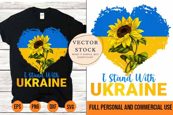 Heart sunflower flag pray for peace tshirt design best new 2022