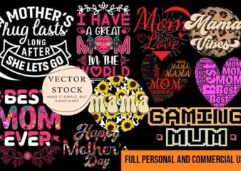 Happy Mother Day Svg Vector 31 Design Bundle Cut File Best New