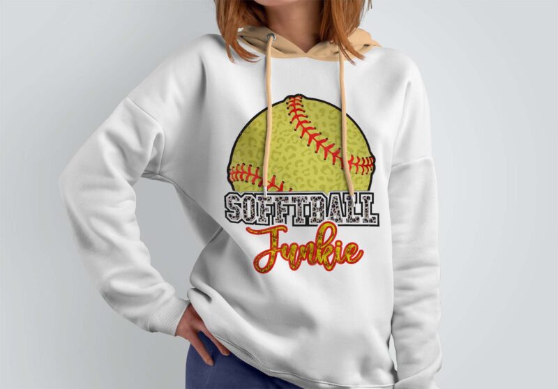 Softball Junkie Sport Tshirt Design