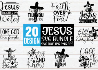 Jesus svg Design Bundle for sale