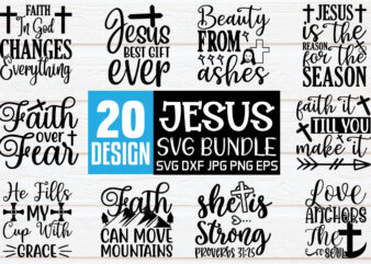 Jesus SVG Bundle vector clipart