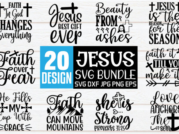 Jesus svg bundle vector clipart