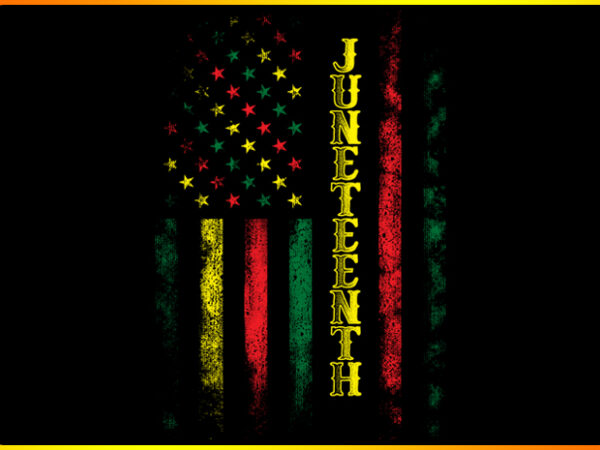 Juneteenth flag vector clipart