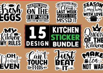 Kitchen Stickers Design Bundle