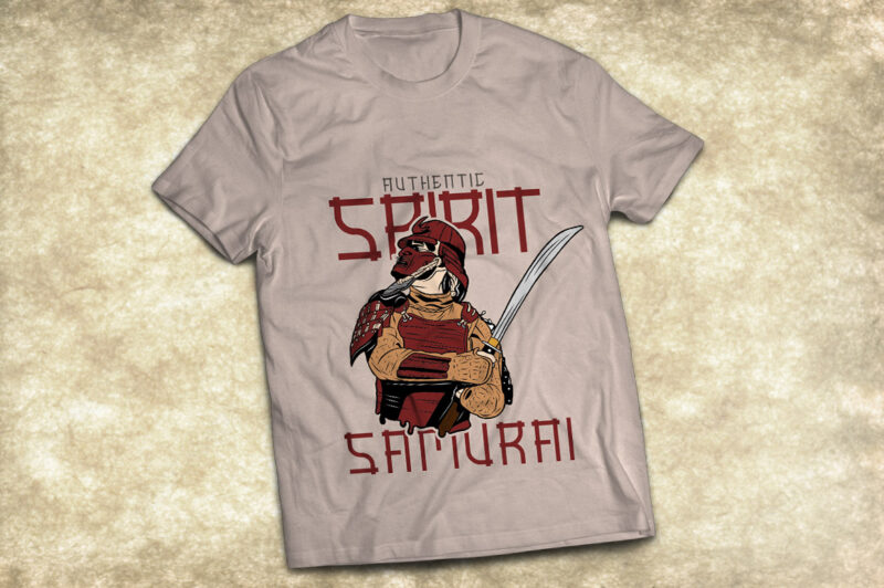 Samurai with armor and a sword