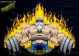 fit and strong to old age. Master Roshi gym parody
