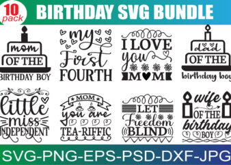 Birthday SVG Bundle, Birthday SVG, Birthday Girl svg, Birthday Shirt SVG, Gift for Birthday svg, Hand-lettered Design, Cut files for Cricut