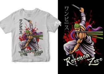 Roronoa Zoro 2 t shirt design online