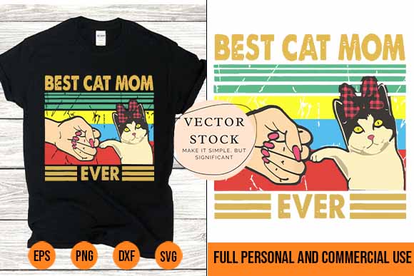 Best cat mom ever red headband mother s day t-shirt svg best new 2022 Best cat mom ever red headband mother s day t-shirt svg best new 2022
