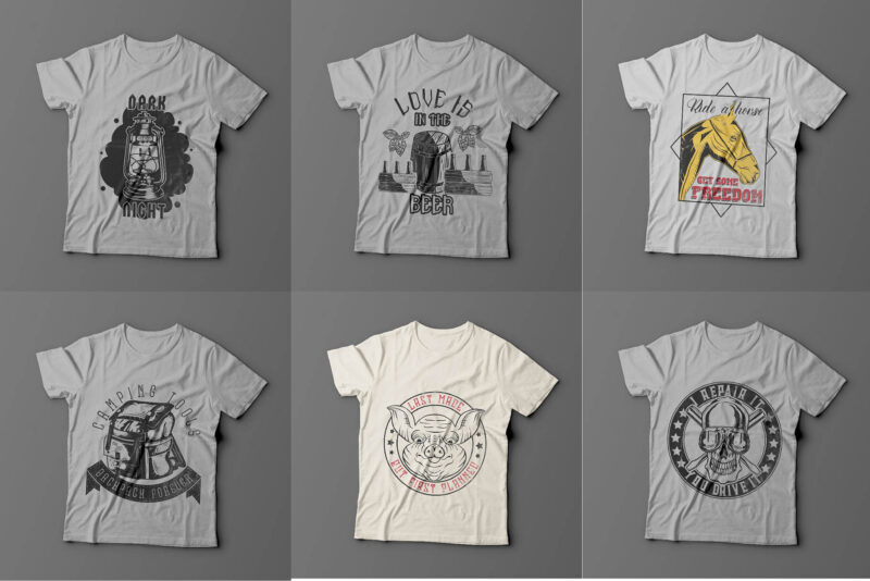 173 t-shirt designs BUNDLE