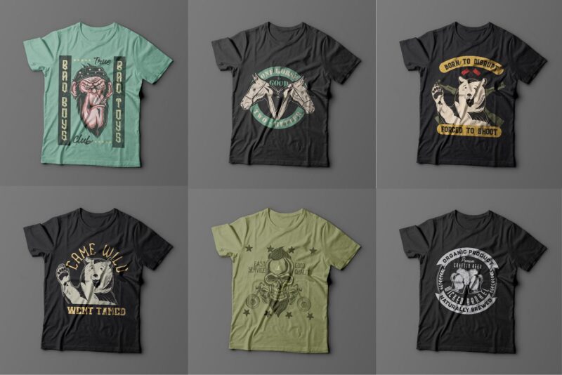 173 t-shirt designs BUNDLE