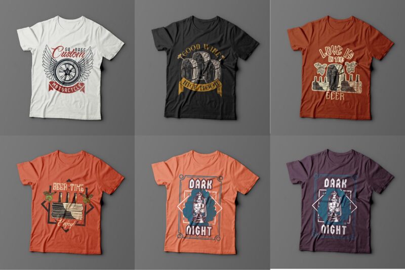 173 t-shirt designs BUNDLE