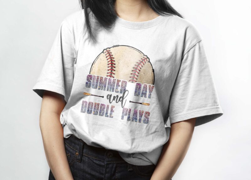 Summer Day And Double Plays Tshirt Design