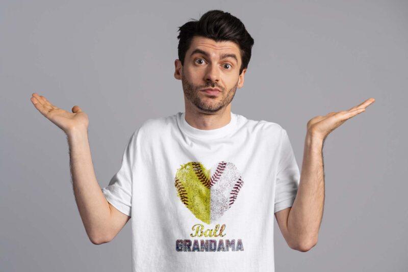 Ball Grandma Softball Tshirt Design