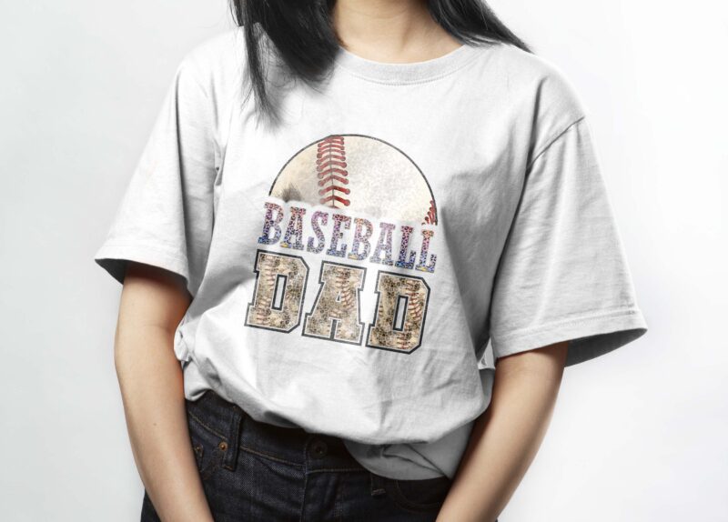 Baseball Dad Sport Tshirt Design