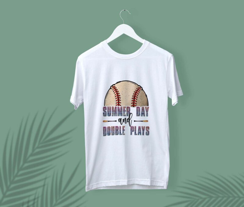 Summer Day And Double Plays Tshirt Design