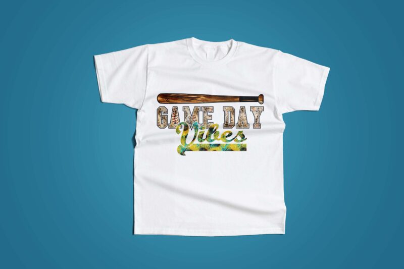 Game Day Vibes Baseball Tshirt Design