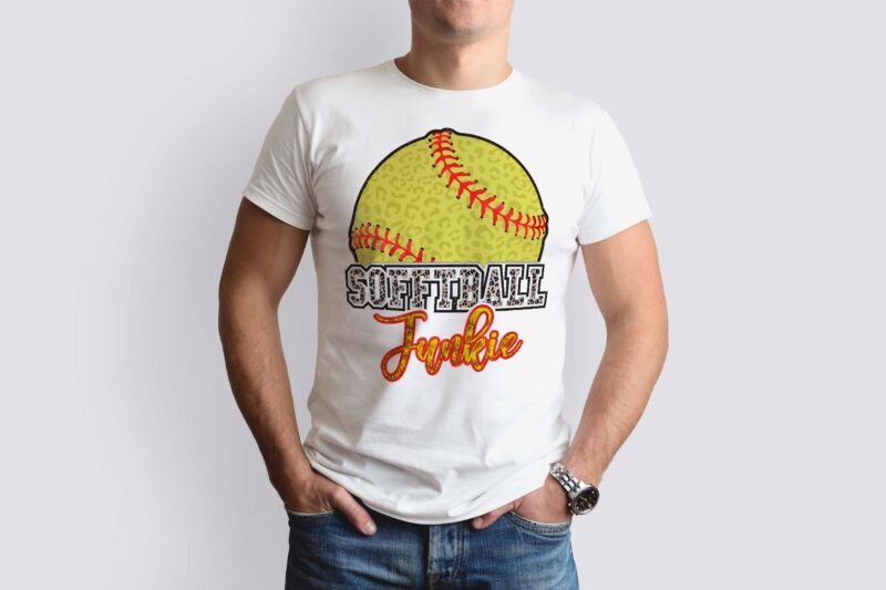 Softball Junkie Sport Tshirt Design