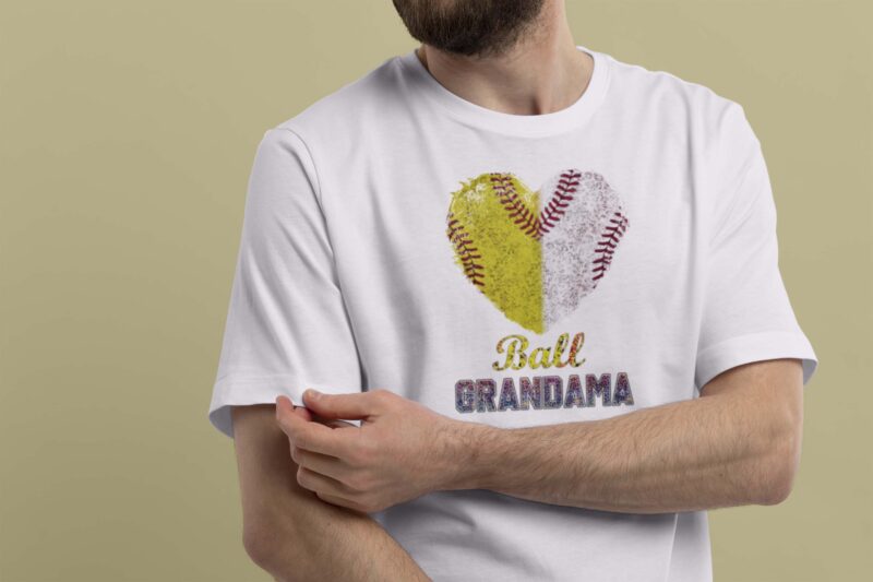 Ball Grandma Softball Tshirt Design
