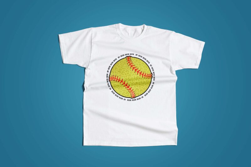 Hey Batter Softball Tshirt Design