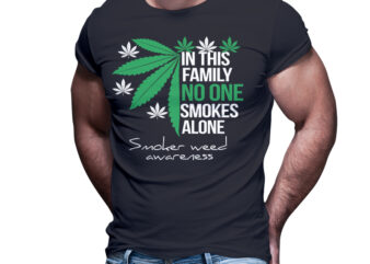 smoker weed awareness tshirt design