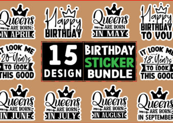 Happy Birthday SVG Design Bundle