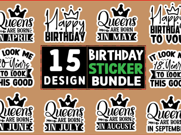 Happy birthday svg design bundle