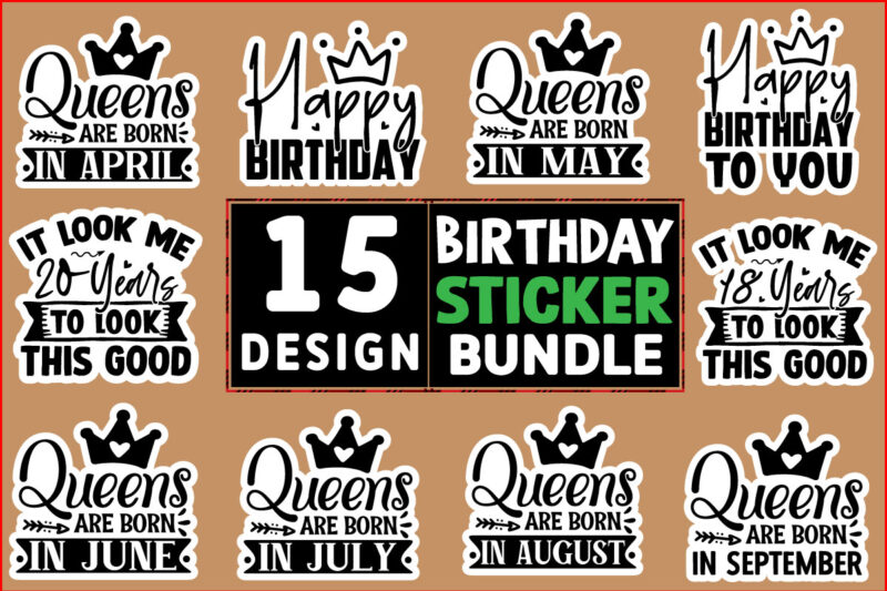 Happy Birthday SVG Design Bundle
