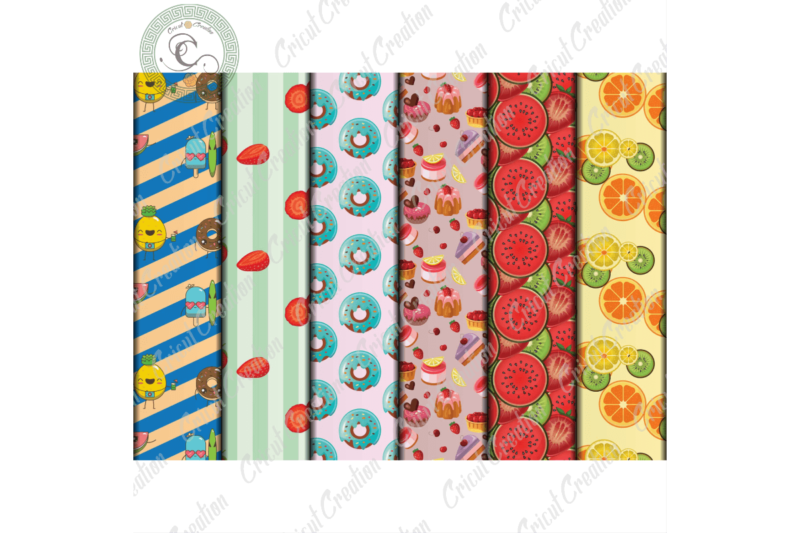 Summer Funny Fruits Patterns, 12 Digital Papers JPG – PNG Diy Crafts, Tropical Fruits PNG Files For Cricut, Funny Fruits Pattern Silhouette Files, Trending Cameo Htv Prints