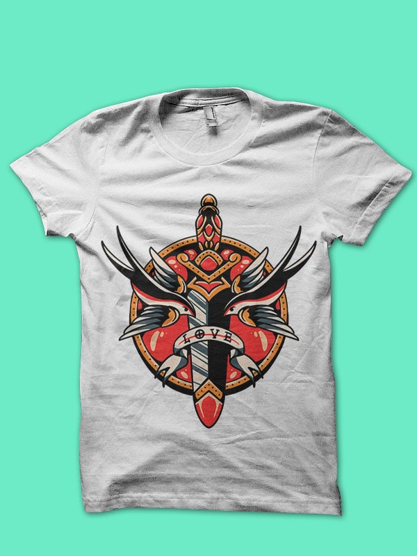 swallow and dagger - Buy t-shirt designs