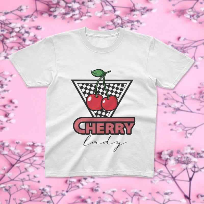 Cherry Lady Mothers Day SVG PNG, Mothers Day Tee Graphic Design