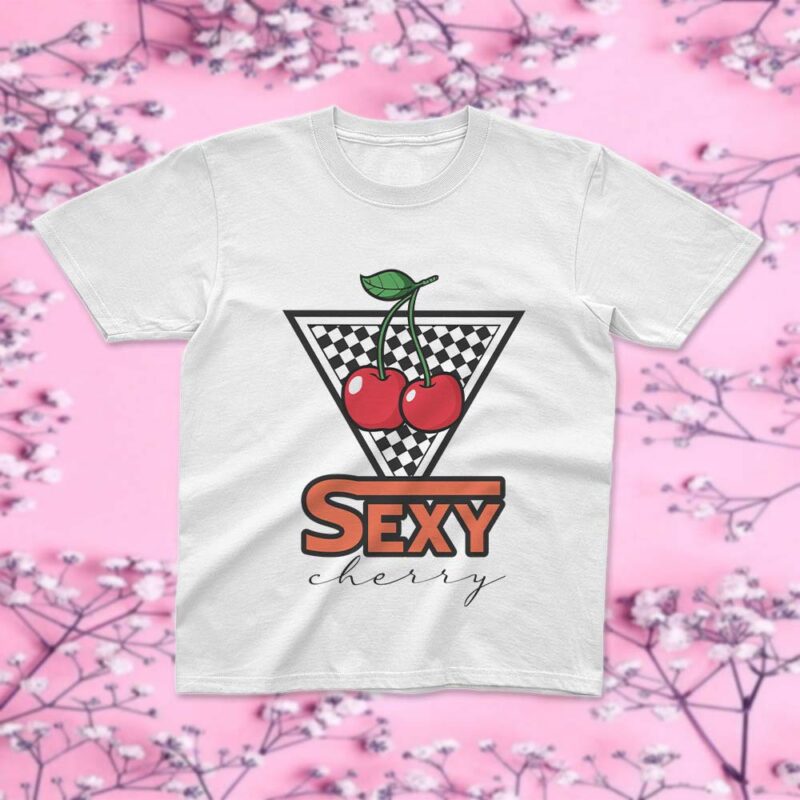 Sexy Cherry Chess Board SVG Silhouette, Trending Shirt Design