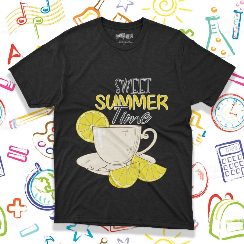 Sweet Summer Time SVG PNG, Lemonade Day Svg, Lemon Tea Tshirt Design