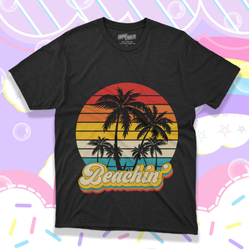 Retro Vintage Beaching SVG PNG, Summer Svg, Retro Vintage Tshirt Design