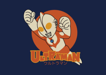 kawaii ultraman t shirt vector art