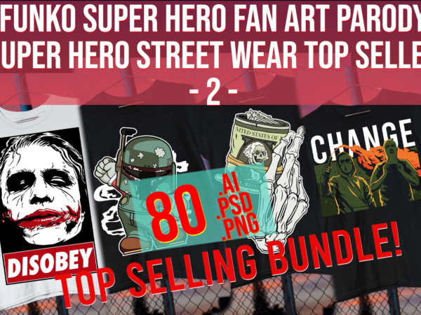 Funko super hero fan art parody super hero street wear top treding best seller 2 t shirt graphic design
