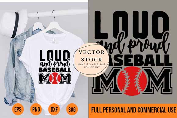 Loud and proud baseball mom life funny mother s day sport t-shirt best new 2022