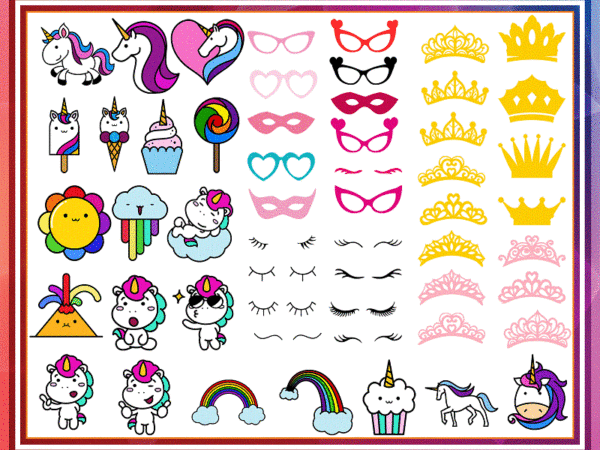 Combo 2000+ unicorn design svg bundle, dada unicorn png, svg, dxf, pdf, eps, jpg dadacorn png, daddy unicorn sublimation, instant download cb998462714