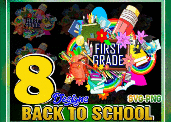 8 Designs Back To School Bundle Png, Grade, Teacher, Teacher, Retro, Rainbow, Sublimate, Sublimation Download, Instant Download 1045331765