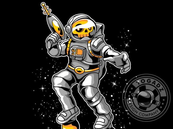 Astronaut 40 t shirt vector