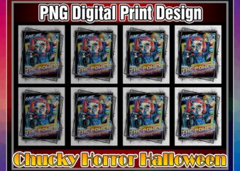 Chucky horror halloween png, Chucky horror halloween T-shirt, Horror Halloween, Png digital print design, sublimation digital black 1042881555