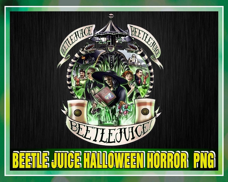 Beetle Juice Halloween Horror Png, Horror Characters, The Scary Witches, Horror Halloween, Png Printable Sublimation, Digital Download 1052355485