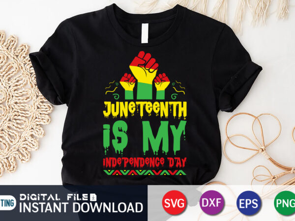 Juneteenth is my independence day t shirt print template