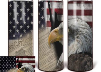 Patriotic Eagle USA Flag | Digital Tumbler Templates | 20oz 30oz Skinny | Tapered | Straight | Digital Download | 913697089