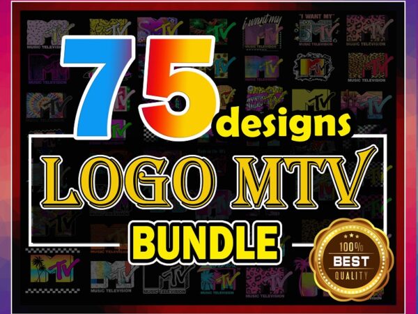 75 logo mtv bundle png , logo mtv, mtv old school , mtv logo set , mtv leopard , sublimation file and new update mtv, digital download 991247654