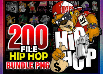 Bundle 200 Old School Hip Hop PNG, I Love Hiphop, Santa clause hiphop, 90’s hiphop, B-boy, hiphop class, elements of hiphop, Digital Download 1021946878 t shirt template