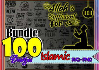 Bundle 100 Designs Islamic SVG, Islamic svg, Islamic svg shirt, Islamic svg vector, islamic png, Allah svg, Digital Download 1008498300